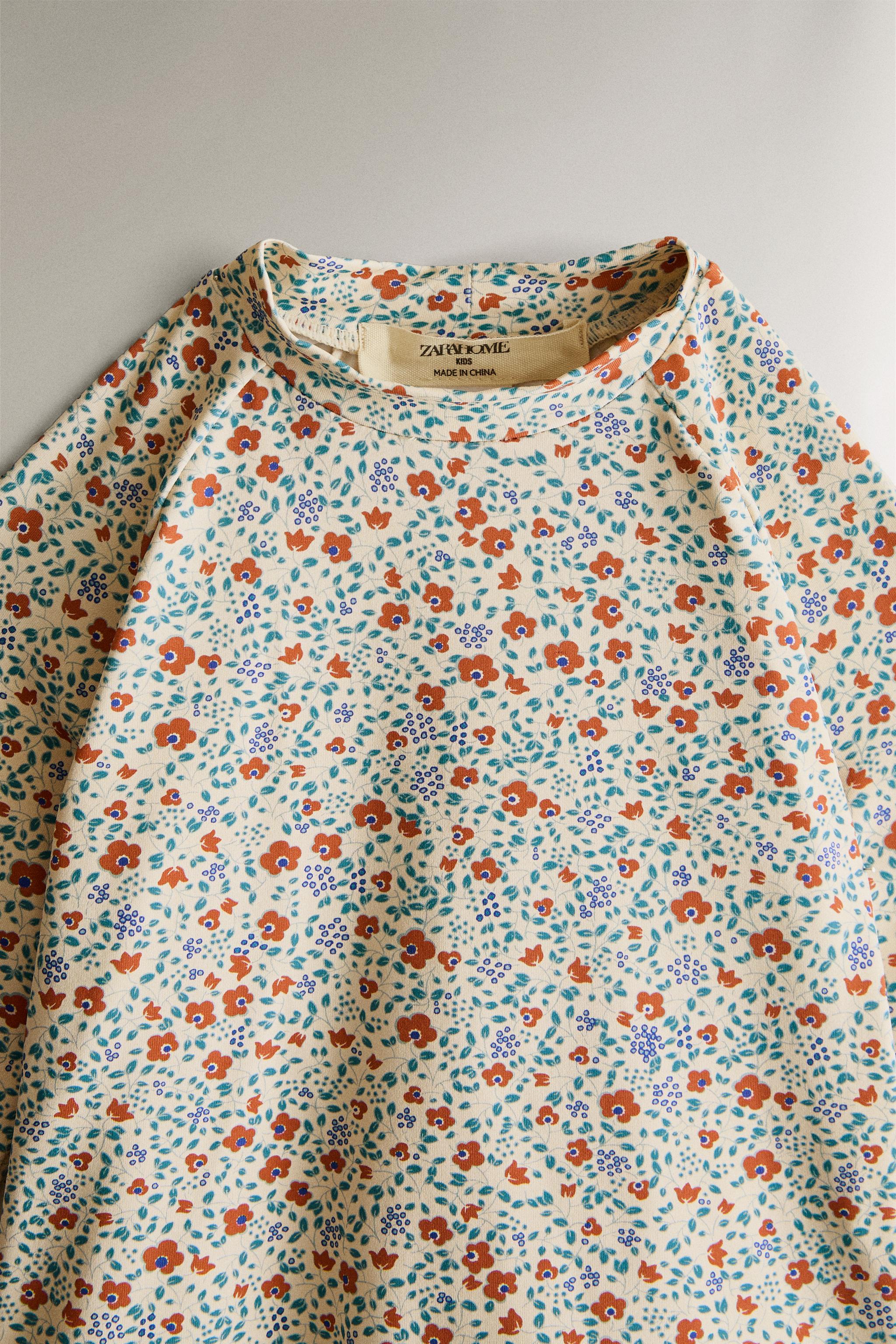 KIDS' FLORAL BEACH T-SHIRT